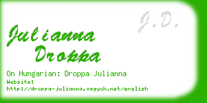 julianna droppa business card